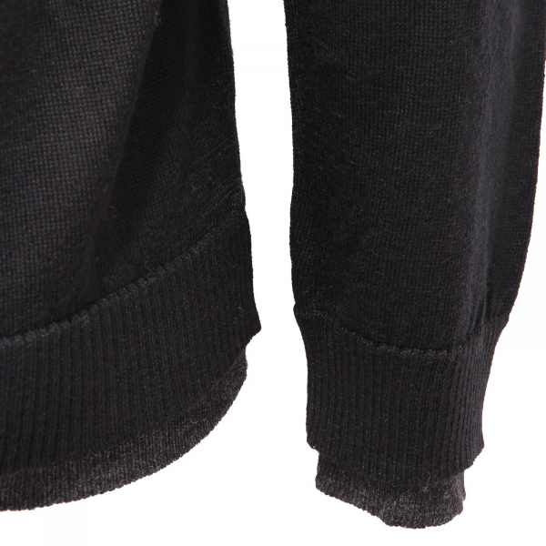 5228AF cardigan uomo OFFICINA36 black wool blend sweater man