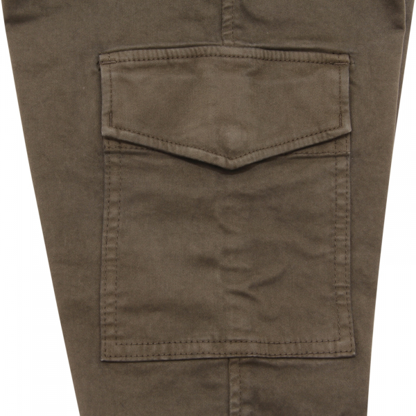 5233AQ pantalone cargo bimbo MASON'S boy kids trousers green