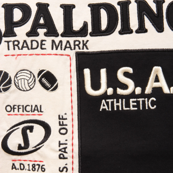 5265AC maglia uomo SPALDING ivory cotton t-shirt men