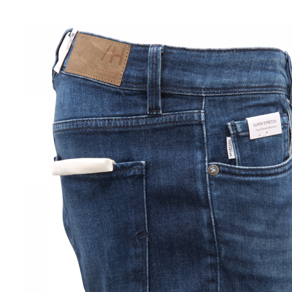 5267AS jeans uomo SELECTED HOMME 175-SLIM LEON man denim trousers blue