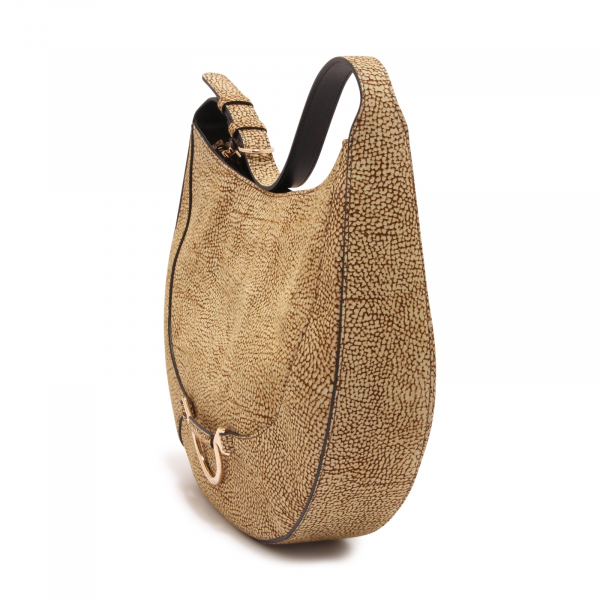 5279AU BORSA DONNA BORBONESE 35X25 CM MEDIUM HOBO BAG WOMAN