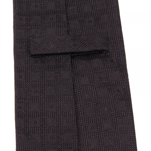 5280S cravatta uomo AD56 MILANO seta nero black silk tie men