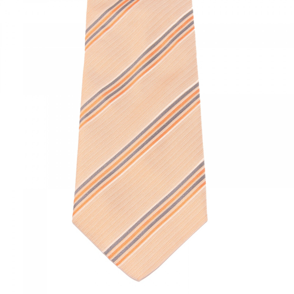 5307S cravatta uomo BIAGIOTTI UOMO seta arancione pesca silk tie men