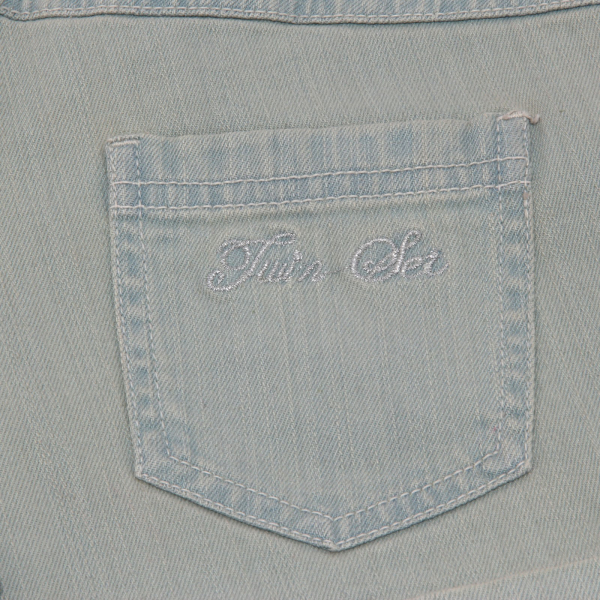 5330AB bermuda bimba GIRL TWIN-SET denim delave shorts kid