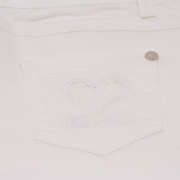 5342AB bermuda bimba GIRL TWIN-SET white shorts kid