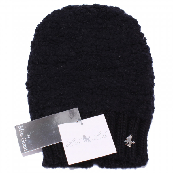 5349Y cuffia bimba girl LULU' black berretto hat