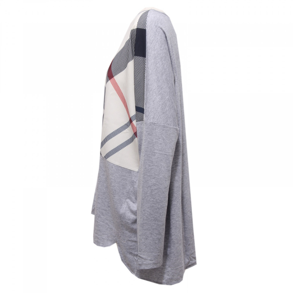 5358X maglia donna BARBOUR oversize grey t-shirt woman
