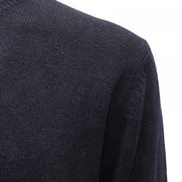 5377AZ MAGLIONE UOMO BECOME MAN WOOL BLEND SWEATER BLUE