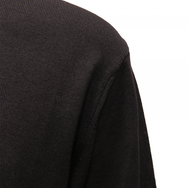 5388AZ DOLCEVITA UOMO BECOME MAN WOOL BLEND ROLL-NECK SWEATER BLACK