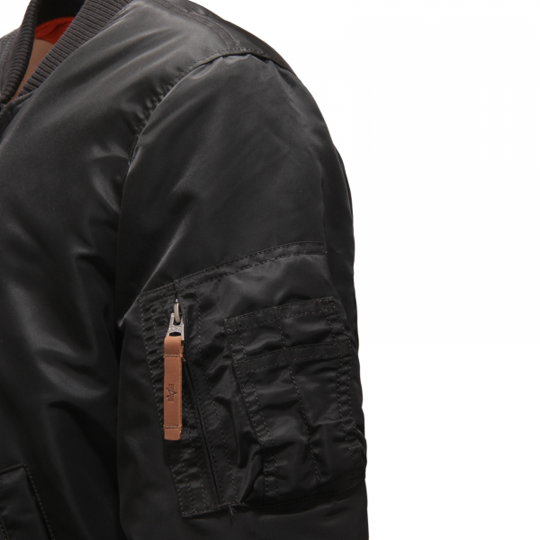 5406AZ GIUBBOTTO BOMBER UOMO ALPHA INDUSTRIES MAN PADDED JACKET BLACK