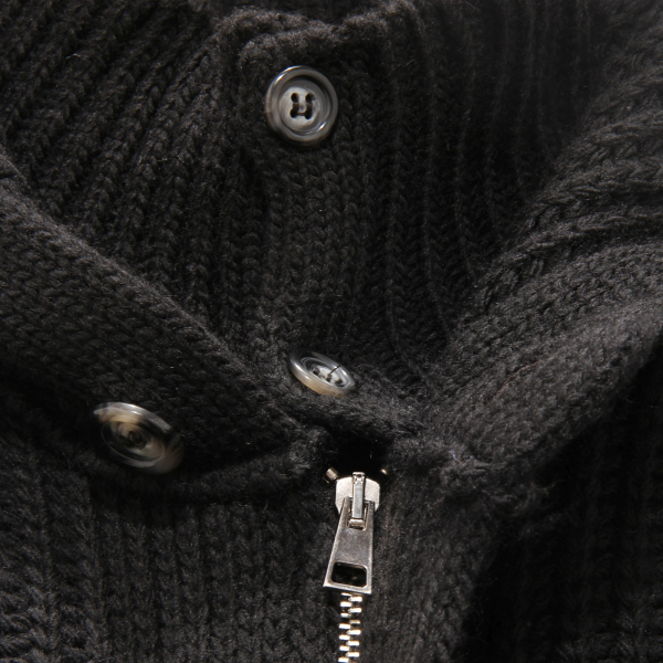 5436AR cardigan jacket uomo IMPERIAL man wool blend sweater black