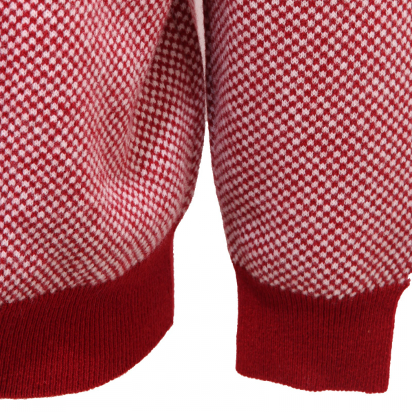 5458AF maglione uomo ALTEA red/white wool sweater man