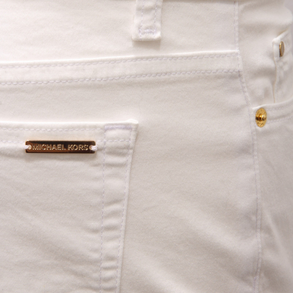 5461AD pantalone donna MICHAEL KORS off white cotton trouser woman