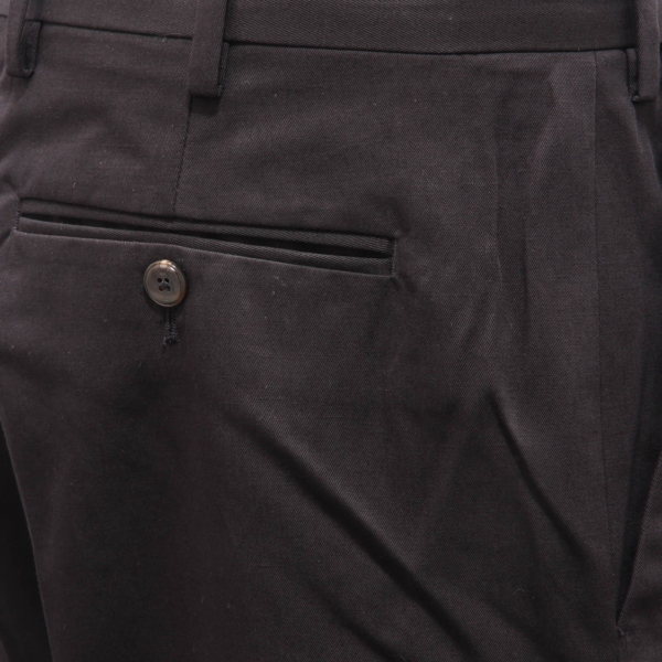 5486AH pantalone uomo PT TORINO black cotton/linen trouser men