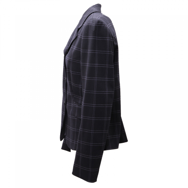 5499AD giacca donna DONDUP blue/lilac mix wool jacket women