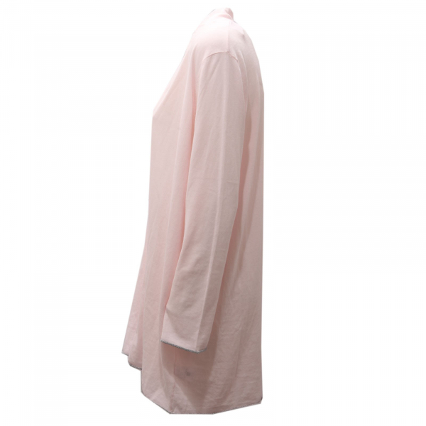 5500AE cardigan maglione donna KANGRA cotton pink lurex sweater woman