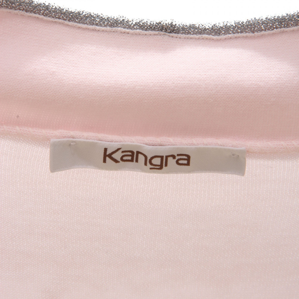 5500AE cardigan maglione donna KANGRA cotton pink lurex sweater woman
