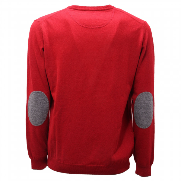 5500AF maglione uomo ALTEA dark red wool sweater man