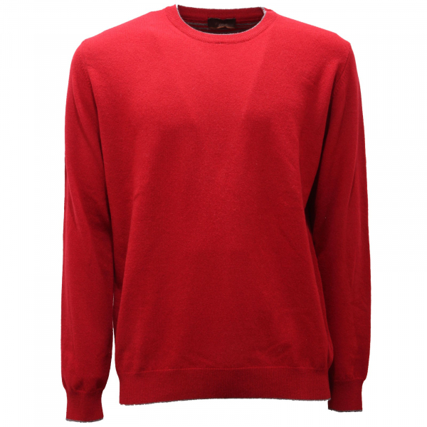 5500AF maglione uomo ALTEA dark red wool sweater man