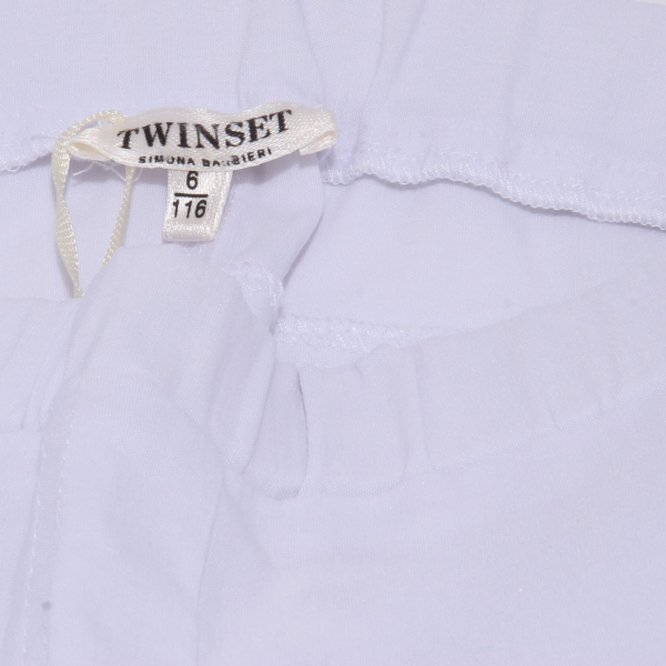 5506AB bermuda bimba GIRL TWIN-SET white shorts kid