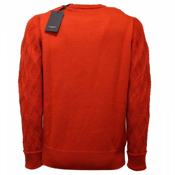 5508AC maglione uomo PAOLO PECORA wool red sweater men