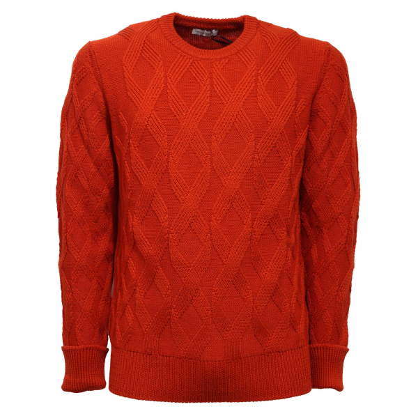 5508AC maglione uomo PAOLO PECORA wool red sweater men