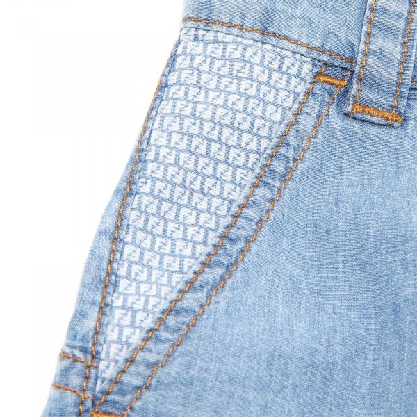 5514G bermuda jeans bimbo FENDI pantaloni trousers shorts kids