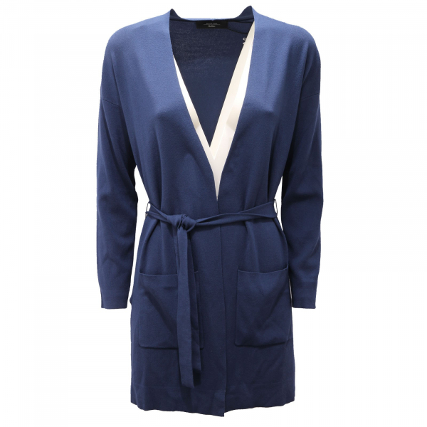 5517AE cardigan donna WEEKEND MAXMARA blue sweater woman