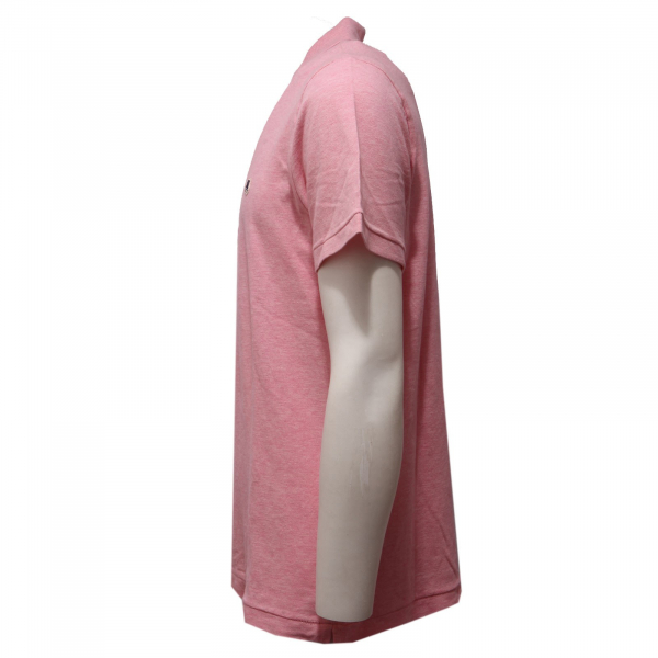 5521AC polo uomo M.GRIFONI DENIM flamed fabric pink cotton polo t-shirt men