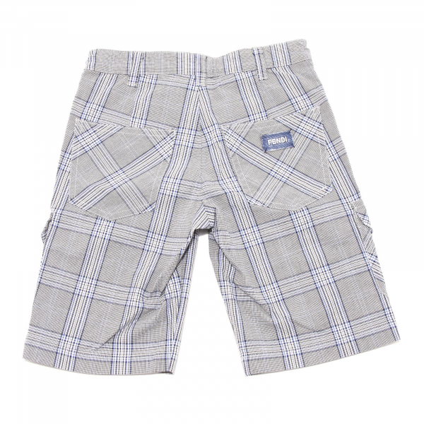 5522G bermuda bimbo blu grigio panna nero FENDI pantaloni trouesers shorts kids