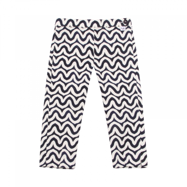 5523AP pantalone bimba IL GUFO girl kid trousers blue/white