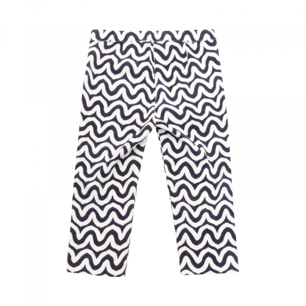 5523AP pantalone bimba IL GUFO girl kid trousers blue/white