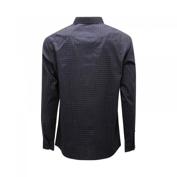5523AR camicia uomo SELECTED HOMME EASY TO IRON man SLIM shirt blue