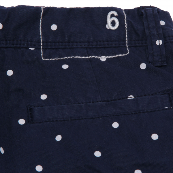 5526AB bermuda bimbo BOY SUN 68 blue/white pois garment dyed shorts kid