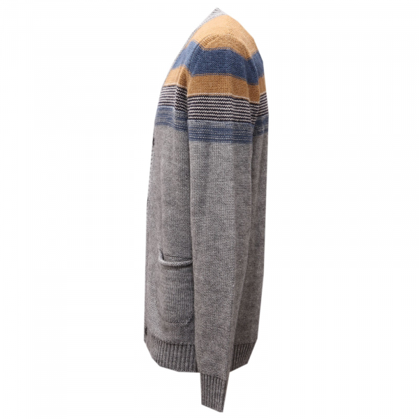 5530AF cardigan uomo KAOS grey wool blend sweater man