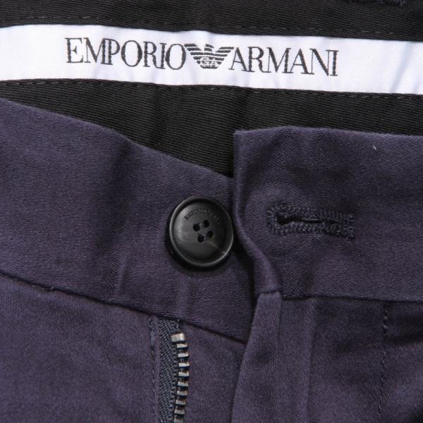 5534AH pantalone uomo EMPORIO ARMANI blue cotton trouser man