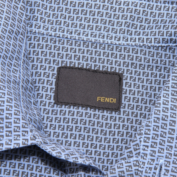 5538G camicia bimbo azzurro FENDI manica corta camicie shirt kids