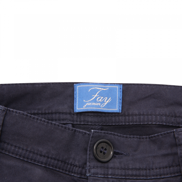 5542AQ pantalone bimbo FAY boy kids trousers blue delavè