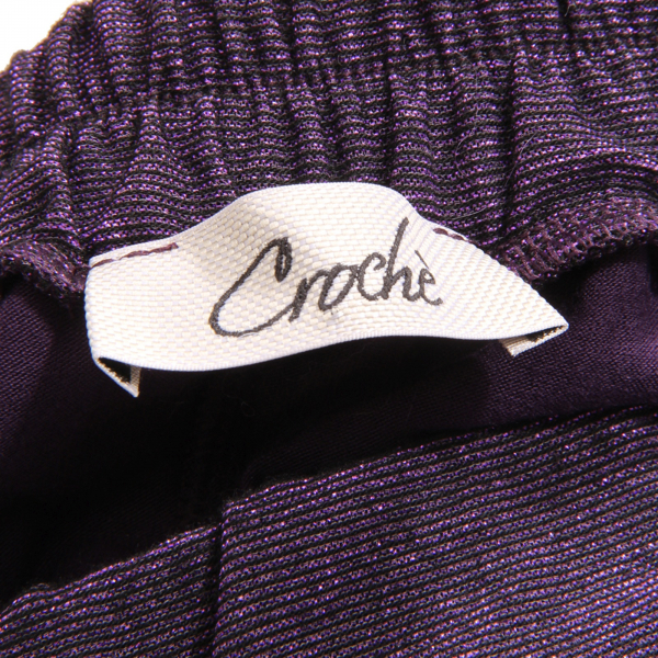5552AV GONNA DONNA CROCHÈ WOMAN LUREX SKIRT