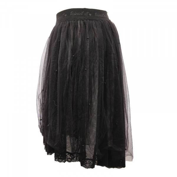 5559AN gonna bimba TWIN-SET girl kid skirt black