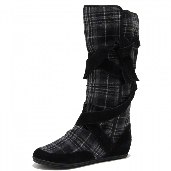 5564M stivali neri grigi donna KILLAH wash scarpe women boots shoes