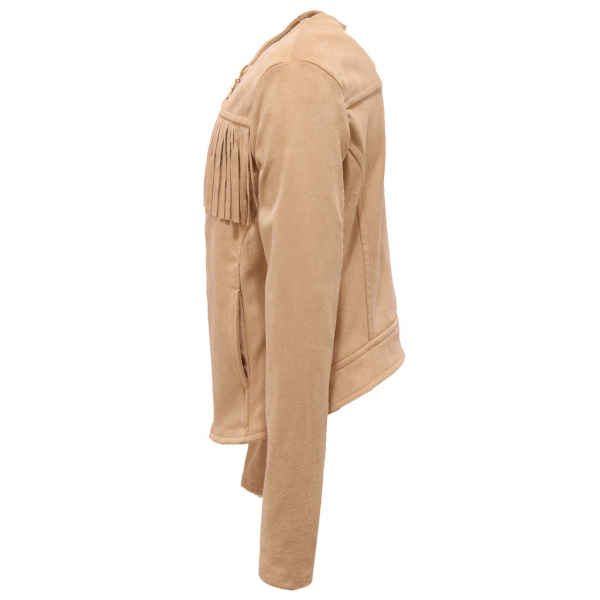 5565R giacca bimba girl PATRIZIA PEPE giubbotto suede beige jacket