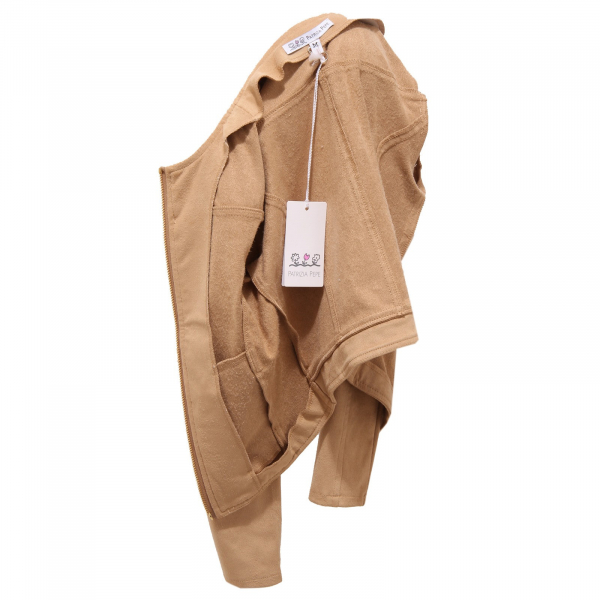 5565R giacca bimba girl PATRIZIA PEPE giubbotto suede beige jacket
