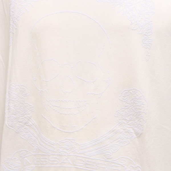 5565V maglia uomo MESSAGERIE avorio t-shirt cotton men