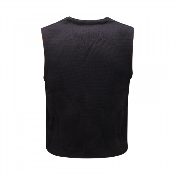 5568AZ GILET UOMO BECOME MAN WOOL SLEEVELESS SWEATER BLUE