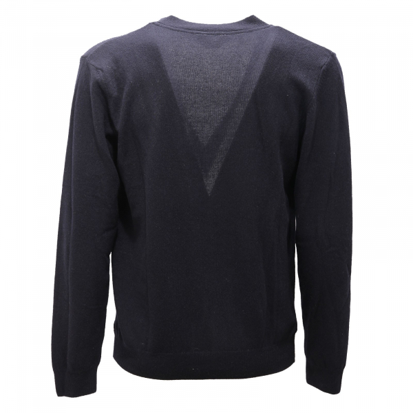 5570AF maglione cardigan uomo RE_BRANDED blue navy cashmere sweater man