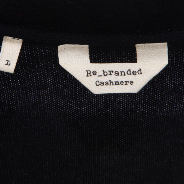 5570AF maglione cardigan uomo RE_BRANDED blue navy cashmere sweater man