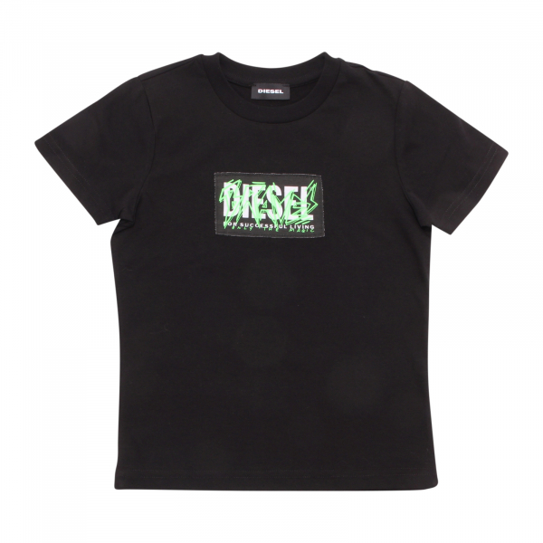 5575AP maglia bimbo DIESEL boy kids t-shirt black