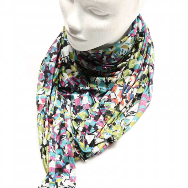 55760 stola GENTUCCA PLAY MANTERO SETA sciarpa foulard donna scarf women
