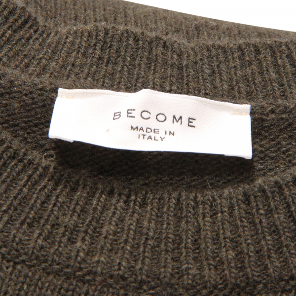 5589AZ MAGLIONE UOMO BECOME MAN WOOL BLEND SWEATER GREEN
